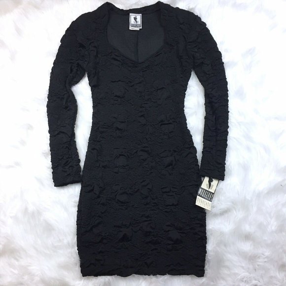 Vintage Dresses & Skirts - Vtg 90s Nos Workshop Bodycon Sheath Dress